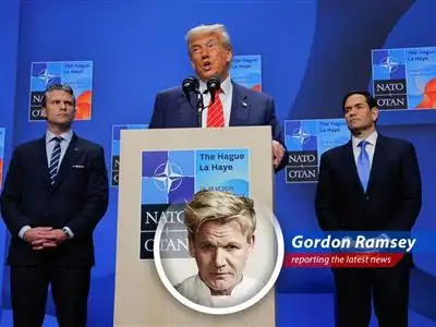 Donald Trump addresses NATO in the Netherlands, days after announcing a ceasefire between Israel and Iran. Will it be a Michelin-star performance, or another kitchen nightmare? image