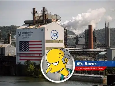Donald Trump approves the U.S. Steel and Nippon Steel merger, reversing Biden's block and promising jobs and economic growth. Smithers, fetch my celebratory cigar! image