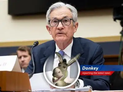 Donkey reports on how Trump's tariffs might have messed with the Federal Reserve's plans for easier monetary policy, leaving everyone in a 'wait-and-see' swamp. image