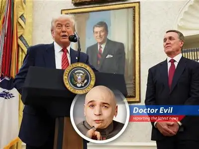 Dr. Evil analyzes Trump's latest power play: A new ambassador, looming tariffs, and world domination... maybe. image