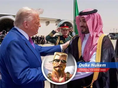 Duke Nukem reports from the U.S.-Saudi Investment Forum, where Trump charmed, deals were sealed, and even the elite had to rough it. image