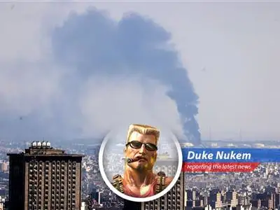 Duke Nukem reports on the escalating tensions between Iran and Israel and the potential impact on your wallet at the gas pump. Get ready for a wild ride! image