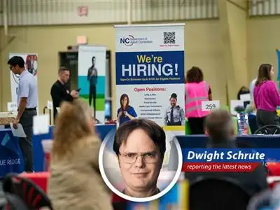 Dwight K. Schrute breaks down the May jobs report with beet-fueled analysis, potential economic doom, and, of course, bears. image