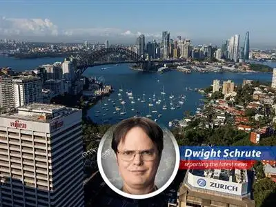 Dwight K. Schrute investigates Australia's sluggish economic growth, revealing the truth behind shrinking public spending, weather woes, and potential beet-related solutions. image