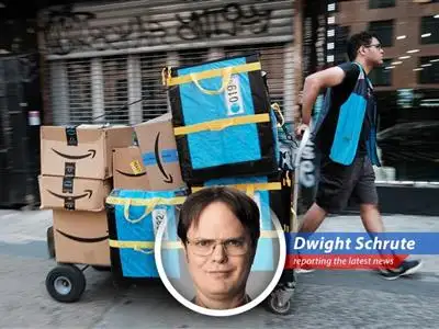 Dwight K. Schrute reports on Amazon's extended Prime Day, a retail event that demands the preparedness of a volunteer sheriff's deputy. image