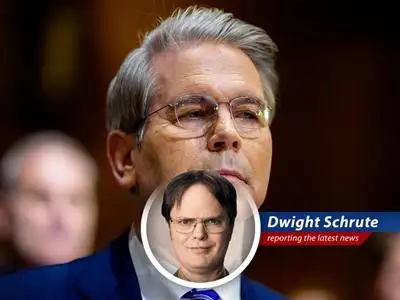 Dwight Schrute reports on the Senate's passage of the GENIUS Act, which could lead to stablecoins funding the U.S. government, creating a win-win-win for responsible crypto investors. image