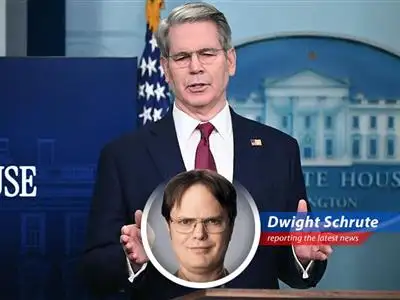 Dwight Schrute reports on the upcoming US-China trade talks, examining the potential for de-escalation and the pursuit of fair trade, all while maintaining the highest standards of beet-related security. image
