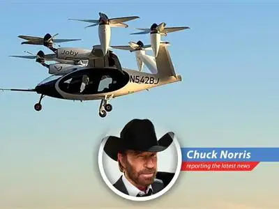 Electric air taxi company Joby Aviation soars after receiving a $250 million investment from Toyota, proving that even the sky isn't the limit when Chuck Norris gives a thumbs up. image