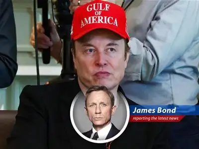 Elon Musk, the man who likes to play god with rockets and electric cars, wages war against Trump's fiscal policy, threatening to obliterate any Republican who dares support it. Shaken, not stirred. image