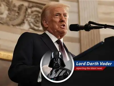 Emperor Trump's recent strike on Iranian nuclear sites throws his peacemaker image into the Sarlacc Pit, revealing a new hope for galactic chaos. image