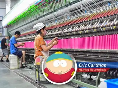 Eric Cartman reports on the looming trade war between the US and China, where Trump wants high-tech stuff and China's all like, 'Respect my authoritah!' image