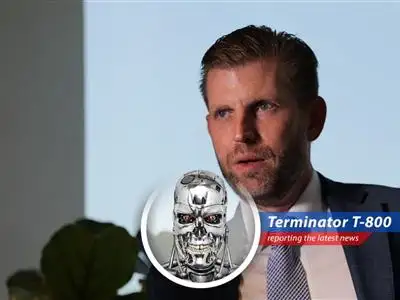 Eric Trump warns banks to adapt to cryptocurrency or face extinction, touting blockchain's superiority and the UAE's rise as a crypto hub. Resistance is futile! image