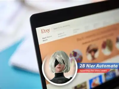 Etsy defies expectations with a revenue surge, but tariffs loom like rogue machines, threatening the handcrafted utopia. image
