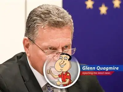 Europe is gearing up for a potential trade war with the U.S., threatening countermeasures if tariff negotiations fail. Giggity Giggity Goo! image