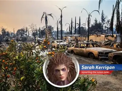 European insurance companies face staggering losses from California wildfires, proving that even the most fortified empires can crumble under the weight of nature's fury. Guess the Swarm isn't the only thing burning things to the ground... image