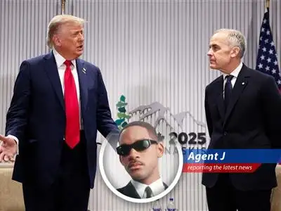 Ex-President Trump halts trade discussions with Canada over digital tax, threatening economic ties. Is this a prelude to an alien invasion or just another Tuesday? image