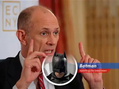 Federal Reserve President Austan Goolsbee expresses concerns over Trump's tariff threats, suggesting a potential delay in interest rate adjustments and increased economic uncertainty. Even the Bat is worried! image