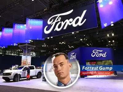 Ford faces uncertainty with tariffs and investor concerns surrounding its 2025 financial guidance, reminiscent of a box of chocolates – you never know what you're gonna get! image