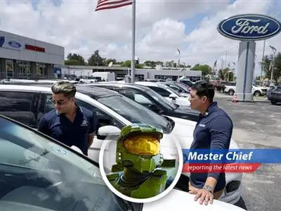 Ford's May sales surge, fueled by ICE and hybrid models, offsets EV dip amid tariff talks and employee pricing, proving that sometimes, old-school power still wins the race. image
