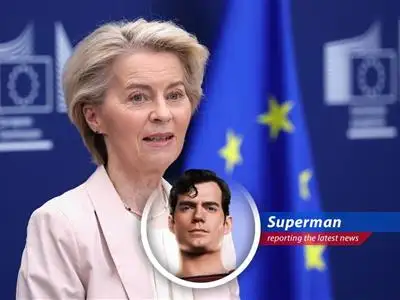 Former President Trump proposes a hefty 50% tariff on EU goods, sparking market jitters and prompting reactions from both sides of the Atlantic, but don't worry folks, Superman is here! image
