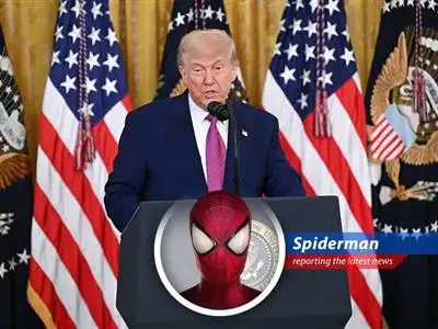 Former President Trump signs resolutions targeting California's electric vehicle push, sparking debate and leaving your friendly neighborhood Spider-Man to web-sling through the political mess! image