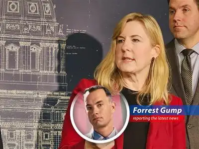 Forrest Gump reflects on the tragic loss of Minnesota Representative Mellissa Hortman and the shooting of Senator John A. Hoffman, reminding us that life is like a box of chocolates, you never know what you're gonna get. image