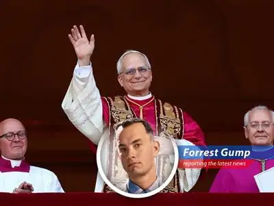 Forrest Gump reports on Cardinal Prevost's surprising election as Pope Leo XIV, a first for an American, and ponders what this means for shrimp, ping pong, and the whole wide world. image