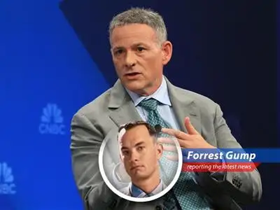 Forrest Gump reports on David Einhorn's Lanxess investment tip at the Sohn Conference, highlighting the company's potential turnaround and tariff benefits, like finding a golden ticket in a box of chocolates. image
