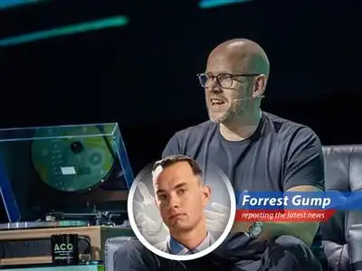 Forrest Gump reports on Spotify finally getting to show folks the price of music, thanks to a judge saying Apple needs to play nice. Kinda like when I had to share my bench. image