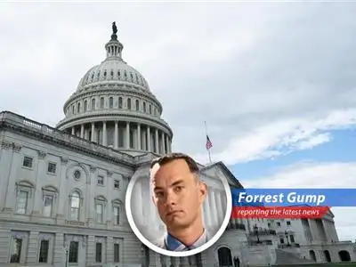 Forrest Gump reports on how House Republicans' tax cuts might send the national debt soaring faster than Bubba could peel shrimp, potentially making everything from houses to cars cost more. image