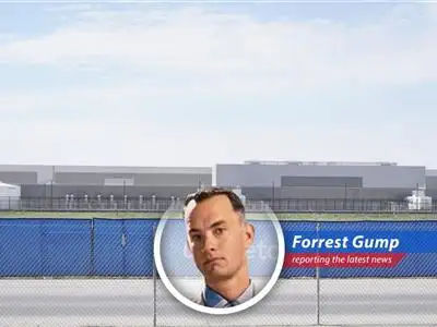 Forrest Gump reports on the day's stock market swings: Meta's a hit, Eli Lilly's a miss, and the market keeps on truckin'. image