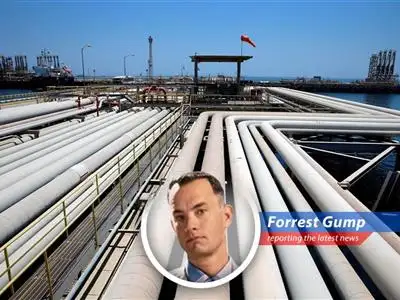 Forrest Gump reports on the wild ride of oil prices as tensions rise between Israel and Iran, making things as unpredictable as a box of chocolates. image