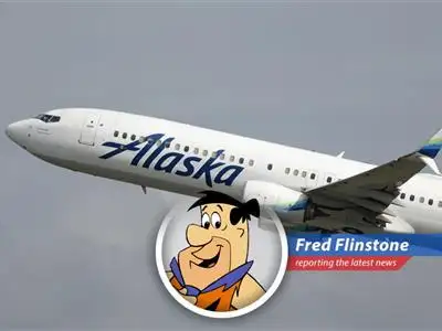 Fred Flinstone reports on Alaska Airlines' new route to Rome, thanks to a dino-sized merger and those fancy Dreamliner jets! image