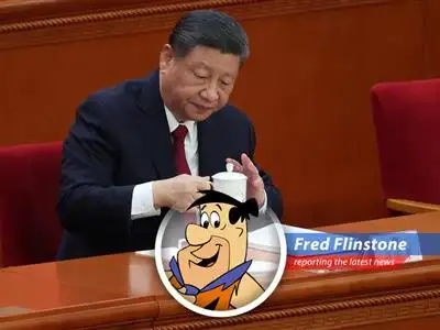 Fred Flinstone reports on China's efforts to support businesses amid rising US trade tensions and economic challenges. Looks like things are about to get rocky! image