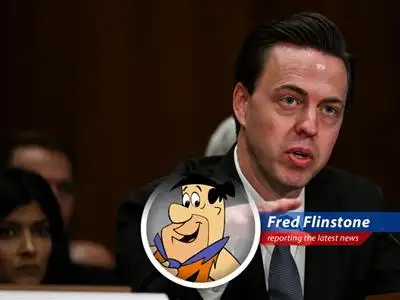 Fred Flinstone reports on Donald Trump's plan to nominate Jonathan McKernan for a top Treasury spot after his CFPB nomination stalled, potentially shaking up the financial bedrock of Bedrock, or... uh... America! image