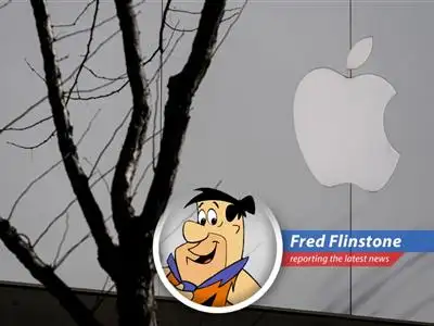 Fred Flinstone reports on Goldman Sachs' top stock picks: Apple, MasTec, BJ's, Valvoline, and Kontoor Brands, offering his prehistoric take on Wall Street's advice. image