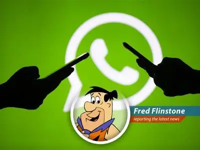 Fred Flinstone reports on Meta's plan to bring ads to WhatsApp after 11 long years! Looks like even in the Stone Age, no one can escape those pesky commercials! image