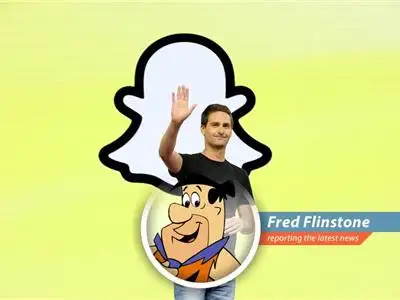 Fred Flinstone reports on Snap's stock woes, blaming everything from rocky economic climates to those darn modern tariff contraptions, all while cracking a few bedrock-solid jokes. image
