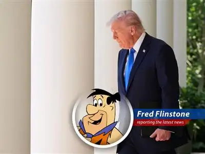 Fred Flinstone reports on Trump's 2026 budget proposal, filled with tax cuts, military spending, and some serious yabba dabba don'ts for other programs. image