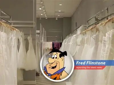 Fred Flinstone reports on how tariffs on Chinese imports are impacting bridal shops and potentially leading to higher costs for wedding dresses. image