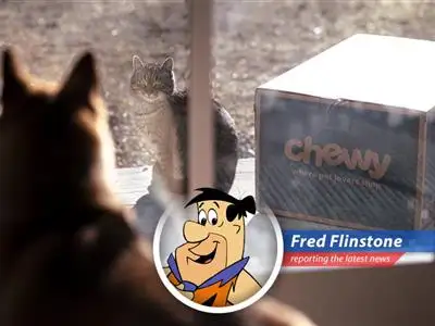 Fred Flinstone reports on the crazy ups and downs of the stock market, from power plants to robotaxis, with a few Stone Age laughs along the way. image