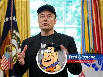 Fred Flinstone reports on the social media spat between Elon Musk and Donald Trump, with a dash of Epstein files and vanishing posts! image
