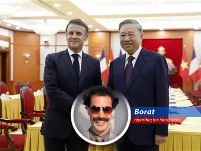 French President Emmanuel Macron visits Vietnam, signs deals for Airbus planes and more, amidst US tariff threats and trade tensions. Very Nice! image