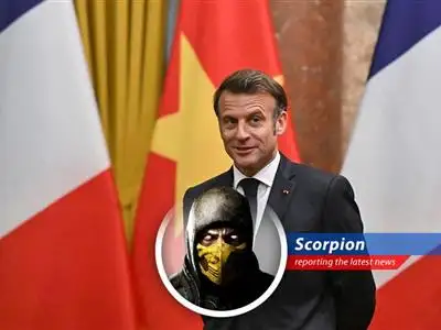 French President Macron calls for a new coalition to avoid being crushed between the U.S. and China. This Scorpion fears the consequences for all realms! image