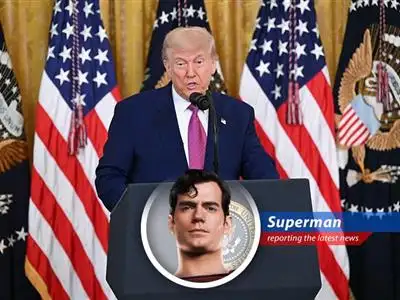 From the Fortress of Solitude, I'm reporting on the showdown between Trump and California over electric vehicles, with a sprinkle of cosmic humor. image