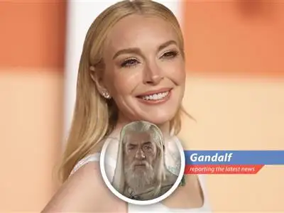 Gandalf reflects on Lindsay Lohan's commitment to a consistent morning routine, finding wisdom in her words and lessons for all, even those who battle Balrogs. image