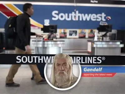 Gandalf reports on Southwest Airlines' shift to baggage fees, a tale of changing times and the end of an era, leaving even loyalists wondering if all that is gold does not glitter. image