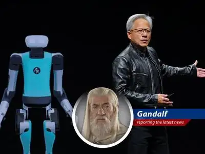 Gandalf the Grey deciphers Nvidia's latest financial runes, revealing a tale of soaring sales, geopolitical shadows, and the quest for AI dominance. image