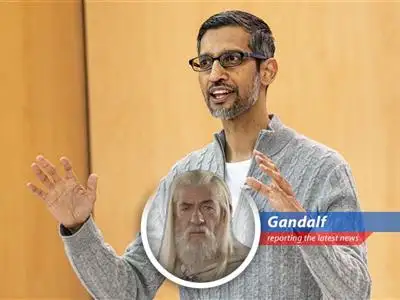 Gandalf the Grey reports on Alphabet's surprising financial upswing amidst AI battles and trade war shadows, proving even tech giants can have a Fellowship of the Ring-like comeback. image