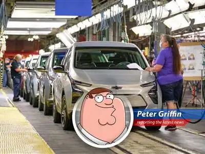 General Motors is dropping 4 billion clams to build more gas-guzzlers in America, just like the good ol' days, which might make Trumpy-boy happy and me ready for a road trip! image